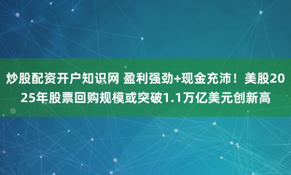 炒股配资开户知识网 盈利强劲+现金充沛！美股2025年股票回购规模或突破1.1万亿美元创新高
